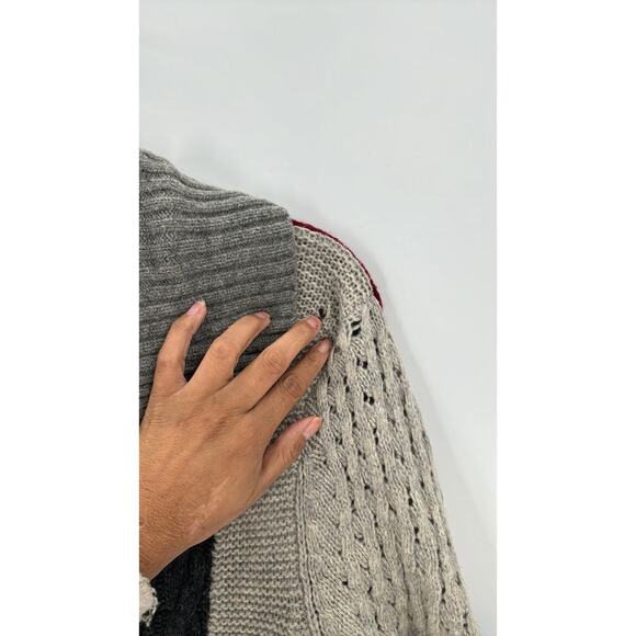 Bob Limley AKA wool longline cardigan lagenlook quirky artsy size M - Picture 7 of 8